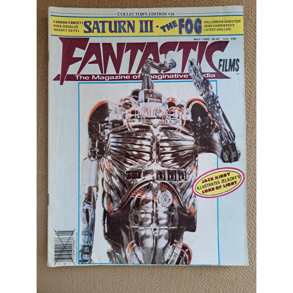 Fantastic Films Magazine #16 May 1980 Saturn 3 The Fog Jack Kirby Lord of Light